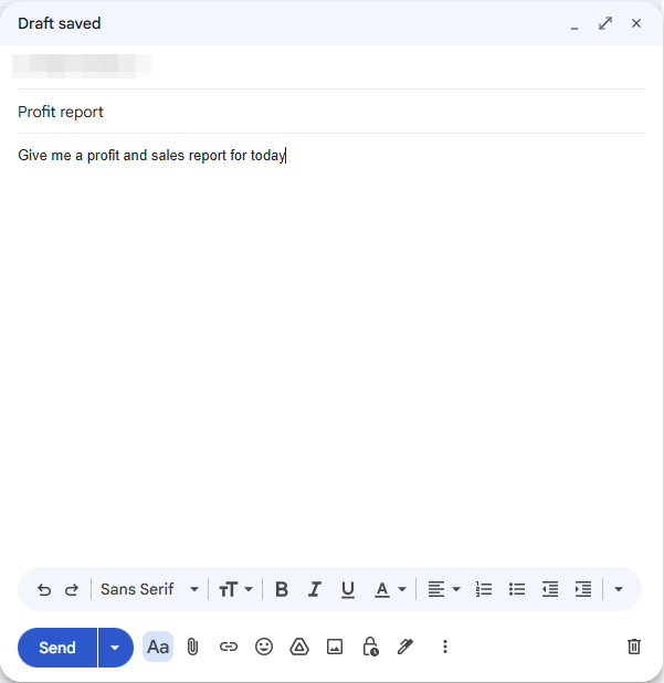 The request: an ordinary email.